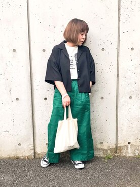 「ジーナシス」｜「アイテム（腕時計）」を使った、osonosanさん（レディース・146cm）の春コーディネート