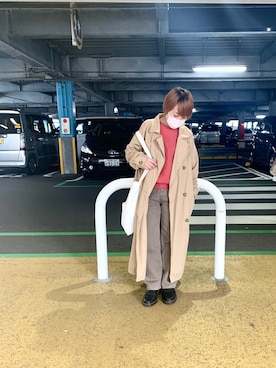 「SENSE OF PLACE by URBAN RESEAR」｜「アイテム（スウェット）」を使った、osonosanさん（レディース・146cm）の冬コーディネート