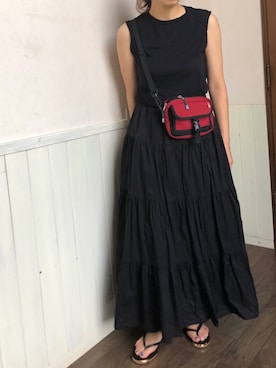 「アラフォーコーデ」｜「アイテム（ビーチサンダル）」を使った、aiaiさん（レディース・160cm）の夏コーディネート