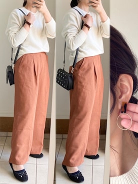 「sweet&sheep（スイート＆シープ）のアイテム」を使った、momi.さん（レディース・152cm）の冬コーディネート