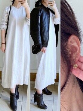 「sweet&sheep（スイート＆シープ）のアイテム」を使った、momi.さん（レディース・152cm）の春コーディネート