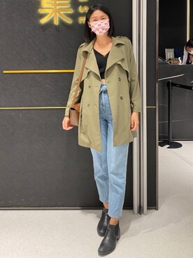 「LOVFEE（ラッフィ）のアイテム（ジャケット/アウター）」を使った、Ivanaさん（レディース・172cm）の秋コーディネート