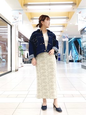 「おさんぽスタイル」｜「アイテム（ジャケット/アウター）」を使った、サトみ。さん（レディース・151cm）の春コーディネート