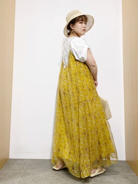 「URBAN RESEARCH（アーバンリサーチ）のとろみデザインスリーブカットソー（Tシャツ/カットソー）」を使った、サトみ。さん（レディース・151cm）の春コーディネート