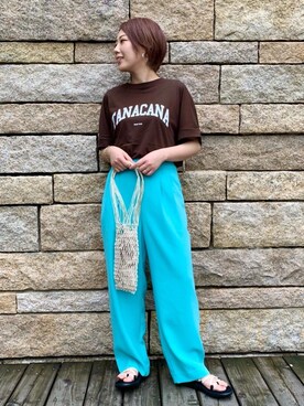 「green label relaxing（グリーンレーベルリラクシング）のアイテム（ピアス（両耳用））」を使った、rinko9372さん（レディース・153cm）の春コーディネート