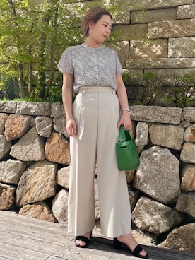 「green label relaxing（グリーンレーベルリラクシング）のアイテム（ピアス（両耳用））」を使った、rinko9372さん（レディース・153cm）の春コーディネート