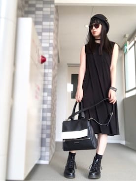 「alexanderwang（アレキサンダーワン）のアイテム（ワンピース/ドレス）」を使った、sayaka さん（レディース・160cm）の夏コーディネート