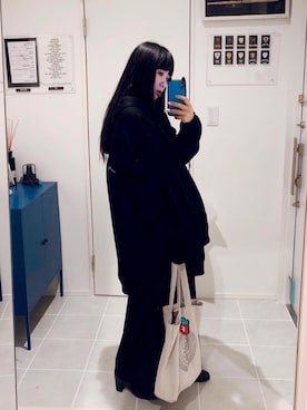 「GIVENCHY（ジバンシイ）のアイテム（ジャケット/アウター）」を使った、sayaka さん（レディース・160cm）の冬コーディネート