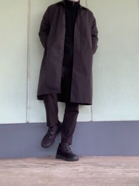 「URBAN RESEARCH（アーバンリサーチ）のアイテム（トレンチコート）」を使った、IT(ｲｯﾄ)さん（メンズ・172cm）の冬コーディネート