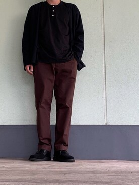 「JOURNAL STANDARD（ジャーナルスタンダード）のアイテム（ノーカラージャケット）」を使った、IT(ｲｯﾄ)さん（メンズ・172cm）の春コーディネート