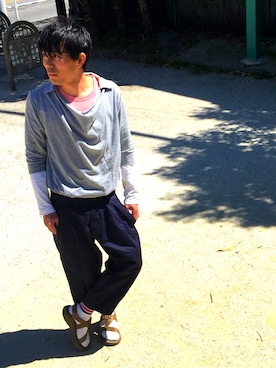 「ALOYE（アロイ）のアイテム」を使った、Ｄ＠ｉさん（メンズ・169cm）の春コーディネート