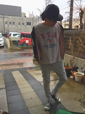 「rxmance（ロマンス）のアイテム」を使った、Ｄ＠ｉさん（メンズ・169cm）の春コーディネート