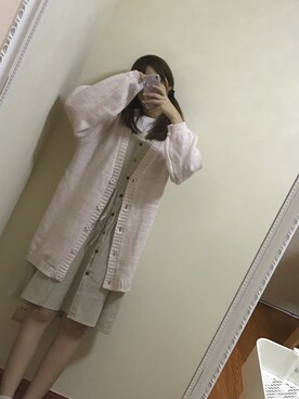 「秋」｜「アイテム（ピーコート）」を使った、Shine-さん（レディース・167cm）の夏コーディネート