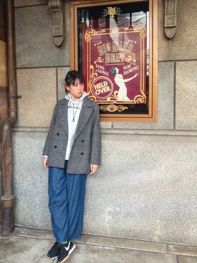 「RAGEBLUE（レイジブルー）のアイテム（アクセサリー）」を使った、マヌルマヌルさん（レディース・171cm）の冬コーディネート