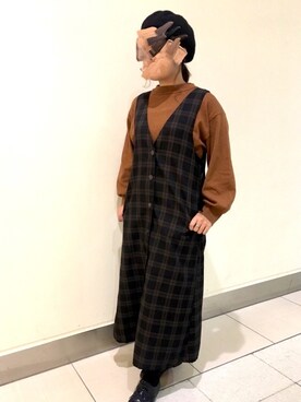 ジャンパースカートを使った 秋のコーデ のコーディネート一覧 Wear ジャンパースカートを使った 秋のコーデ のコーディネート一覧 Wear