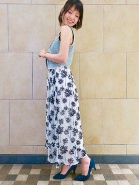 「Launa lea（ラウナレア）のアイテム」を使った、Launaleaさん（レディース・163cm）の夏コーディネート