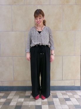 「Launa lea（ラウナレア）のアイテム」を使った、Launaleaさん（レディース・160cm）の秋コーディネート