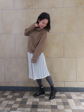 「Launa lea（ラウナレア）のアイテム」を使った、Launaleaさん（レディース・165cm）の冬コーディネート