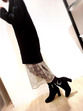 「Launa lea（ラウナレア）のアイテム」を使った、Launaleaさん（レディース・155cm）の冬コーディネート