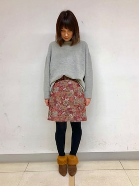 「Launa lea（ラウナレア）のアイテム」を使った、Launaleaさん（レディース・155cm）の冬コーディネート