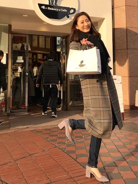 「アイテム（パンプス）」を使った、Launaleaさん（レディース・172cm）の冬コーディネート