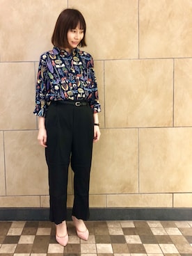 「Launa lea（ラウナレア）のアイテム」を使った、Launaleaさん（レディース・155cm）の春コーディネート