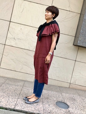 「Launa lea（ラウナレア）のアイテム」を使った、Launaleaさん（レディース・155cm）の夏コーディネート