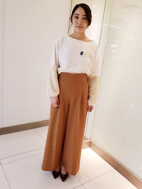 「Launa lea（ラウナレア）のアイテム」を使った、Launaleaさん（レディース・160cm）の秋コーディネート