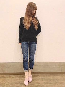 「Launa lea（ラウナレア）のアイテム」を使った、Launaleaさん（レディース・160cm）の春コーディネート