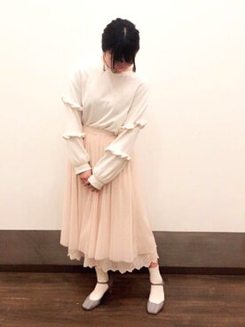 「Launa lea（ラウナレア）のアイテム」を使った、Launaleaさん（レディース・160cm）の春コーディネート