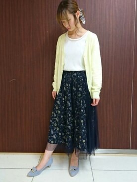 「Launa lea（ラウナレア）のアイテム」を使った、Launaleaさん（レディース・160cm）の春コーディネート