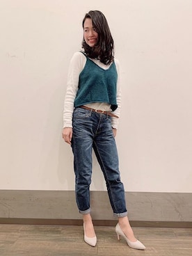 「Launa lea（ラウナレア）のアイテム」を使った、Launaleaさん（レディース・160cm）の春コーディネート