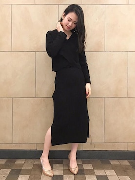 「Launa lea（ラウナレア）のアイテム」を使った、Launaleaさん（レディース・160cm）の春コーディネート