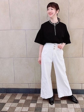 「Launa lea（ラウナレア）のアイテム」を使った、Launaleaさん（レディース・160cm）の春コーディネート