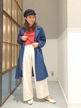 「LEPSIM（レプシィム）のアイテム（トレンチコート）」を使った、megu_lpさん（レディース・160cm）の冬コーディネート