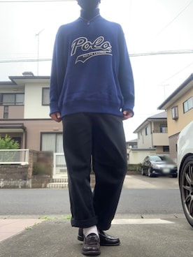 「Guess（ゲス）のアイテム（チノパンツ）」を使った、mさん（メンズ・175cm）の春コーディネート