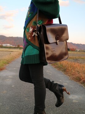 「ちゃけちょけ（チャケチョケ）のアイテム」を使った、used.clothing.Flowさん（レディース・150cm）の秋コーディネート
