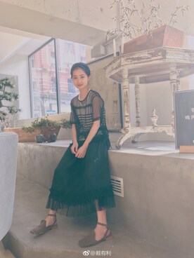「initial（イニシャル）のアイテム（ワンピース/ドレス）」を使った、戴有利さん（レディース・163cm）の夏コーディネート