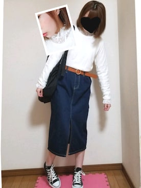 「寒い」｜「アイテム（スリッポン）」を使った、YUMI…さん（レディース・154cm）の夏コーディネート