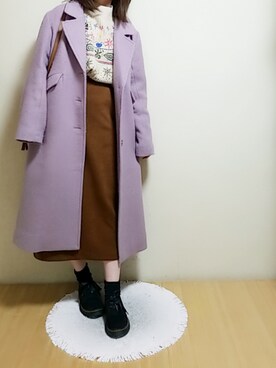 YUMI…さん（レディース・154cm）の冬コーディネート