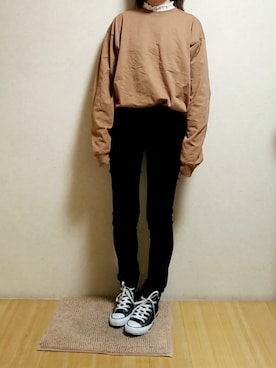 「B ONE SOUL（ビーワンソウル）のアイテム」を使った、YUMI…さん（レディース・157cm）の冬コーディネート