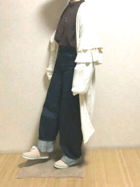 「ユニクロU」｜YUMI…さん（レディース・157cm）の春コーディネート