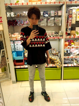 「ペイント」｜「アイテム（アクセサリー）」を使った、じゅんぺいさん（メンズ・166cm）の春コーディネート