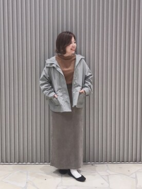 「SENSE OF PLACE by URBAN RESEARCH（センスオブプレイスバイアーバンリサーチ）のアイテム（マウンテンパーカー）」を使った、hir☻miさん（レディース・150cm）の冬コーディネート