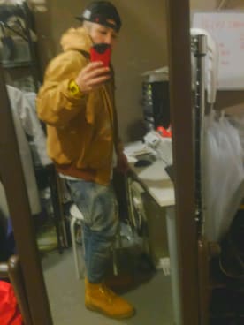 「BLACK SCALE（ブラックスケール）のアイテム（帽子）」を使った、shooさん（メンズ・165cm）の冬コーディネート