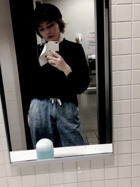 「DHOLIC（ディーホリック）のアイテム（キャスケット）」を使った、Ka🕸🐚☄️さん（レディース・162cm）の冬コーディネート