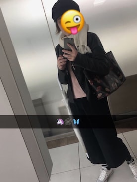 「DHOLIC（ディーホリック）のアイテム（キャスケット）」を使った、Ka🕸🐚☄️さん（レディース・162cm）の冬コーディネート