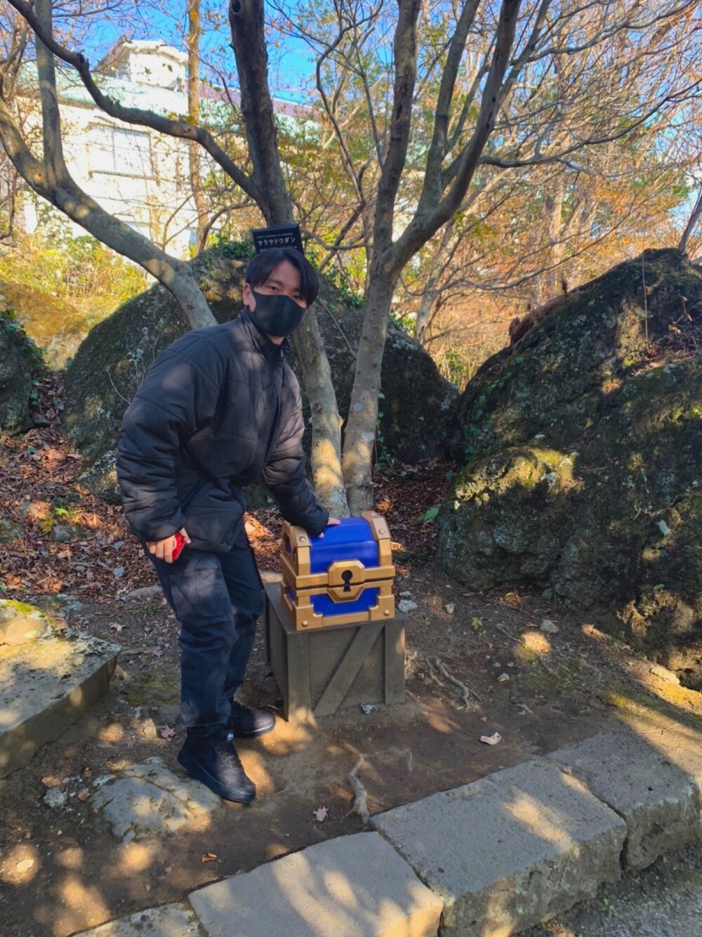 「stussy」｜「STUSSYのアイテム（ダウンジャケット/コート、ブラック系）」を使った、masato さん（メンズ・159cm）の春コーディネートの1枚目の写真