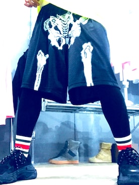 「LONELY/論理（ロンリー）のアイテム（パンツ）」を使った、Kouki さん（メンズ・169cm）の夏コーディネート