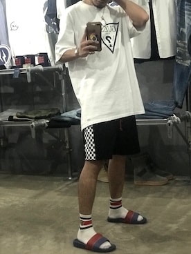 「PROFOUND AESTHETIC（プロファウンドエステティック）のアイテム」を使った、Kouki さん（メンズ・169cm）の夏コーディネート